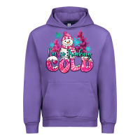 Tulip im so freaking cold pink christmas snowman Urban Hoodie - MaliasSmallBusiness