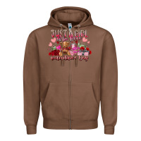 Chestnut just  girl who loves valentines day Zipper Hoodie - RacoonDesign