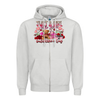Dove Grey just  girl who loves valentines day Zipper Hoodie - RacoonDesign