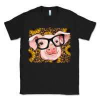 Black sunflowers pig Classic Tee - RanaPortraitStore