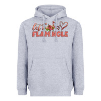 Heather Grey let's flamingle Heavyweight Hoodie - Artiststas