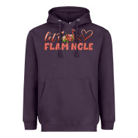 Plum let's flamingle Heavyweight Hoodie - Artiststas