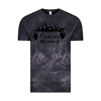 Cloud Black Mountains Vintage Tee - Unal Design