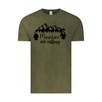 Vintage Olive Mountains Vintage Tee - Unal Design