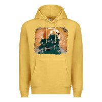 Antique Gold wilderness leopard Premium Hoodie - MaliasSmallBusiness