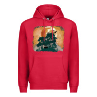Cardinal wilderness leopard Premium Hoodie - MaliasSmallBusiness
