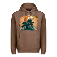 Chestnut wilderness leopard Premium Hoodie - MaliasSmallBusiness