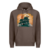 Coffee wilderness leopard Premium Hoodie - MaliasSmallBusiness