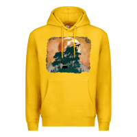 Lemon wilderness leopard Premium Hoodie - MaliasSmallBusiness