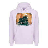 Lilac wilderness leopard Premium Hoodie - MaliasSmallBusiness