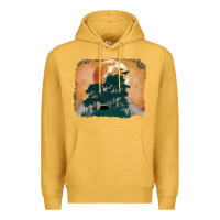 Mustard wilderness leopard Premium Hoodie - MaliasSmallBusiness