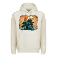 Oatmeal Heather wilderness leopard Premium Hoodie - MaliasSmallBusiness