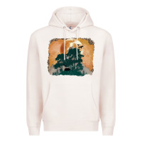 Pale Pink wilderness leopard Premium Hoodie - MaliasSmallBusiness