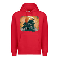 Red wilderness leopard Premium Hoodie - MaliasSmallBusiness