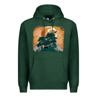 Sports Green wilderness leopard Premium Hoodie - MaliasSmallBusiness