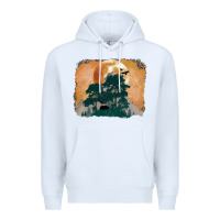 White wilderness leopard Premium Hoodie - MaliasSmallBusiness