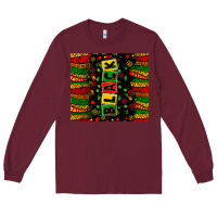 Burgundy black license letters Long Sleeve Tee - Zillion Design Studio