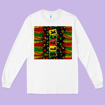 Black License Letters Long Sleeve Tee Designed By Zillion Design Studio