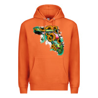 Carrot Florida Map Sunflower Cactus Serape Premium Hoodie - RanaPortraitStore