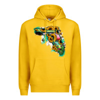 Lemon Florida Map Sunflower Cactus Serape Premium Hoodie - RanaPortraitStore