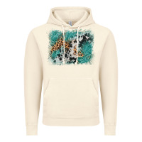 Vintage Artic cowhide turquoise leather background Vintage Hoodie - AdoDesignShop