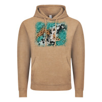Vintage Coffee cowhide turquoise leather background Vintage Hoodie - AdoDesignShop