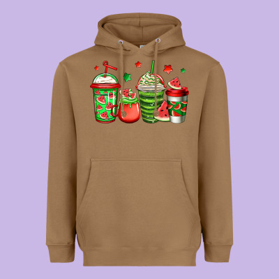 Watermelon Coffee Heavyweight Hoodie Designed By Jasminsmagicworld
