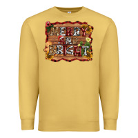 Antique Gold merry and bright Premium Sweatshirt - AdoDesignShop
