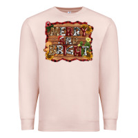 Pale Pink merry and bright Premium Sweatshirt - AdoDesignShop