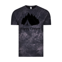 Cloud Black camping Vintage Tee - Unal Design