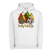 Pigment Lunar Rock happy holidays with christmas tree Urban Hoodie - MaliasSmallBusiness