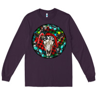 Plum Christmas skull Long Sleeve Tee - RanaPortraitStore