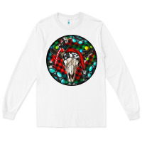 White Christmas skull Long Sleeve Tee - RanaPortraitStore