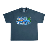 Midnight Navy snow gnome truck Urban Heavy Tee - Zillion Design Studio