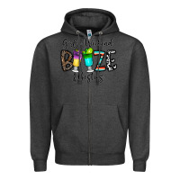Charcoal Heather girl's weekend booze & besties Zipper Hoodie - CowhideDigitalArt