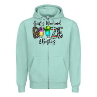 Girl's Weekend Booze & Besties Zipper Hoodie | Teevron
