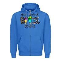 True Royal girl's weekend booze & besties Zipper Hoodie - CowhideDigitalArt