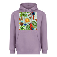 Lavender parrot in the sun seamless pattern Heavyweight Hoodie - BundleAndBundleShop