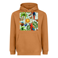 Meerkat parrot in the sun seamless pattern Heavyweight Hoodie - BundleAndBundleShop
