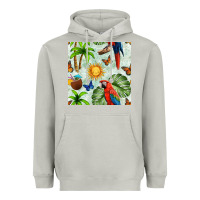 Moon Dust parrot in the sun seamless pattern Heavyweight Hoodie - BundleAndBundleShop