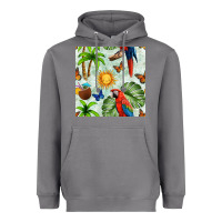 Storm parrot in the sun seamless pattern Heavyweight Hoodie - BundleAndBundleShop