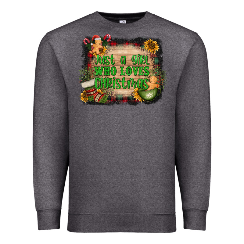 Just A Girl Who Loves Christmas Premium Sweatshirt by AdoDesignShop | Teevron