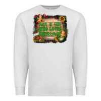 Oatmeal Heather just a girl who loves christmas Premium Sweatshirt - AdoDesignShop