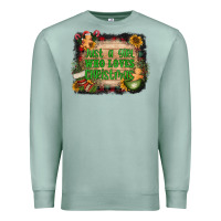 Seafoam just a girl who loves christmas Premium Sweatshirt - AdoDesignShop