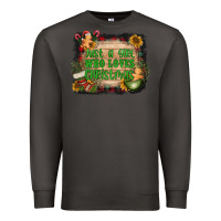 Smoke just a girl who loves christmas Premium Sweatshirt - AdoDesignShop