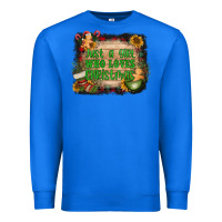 True Royal just a girl who loves christmas Premium Sweatshirt - AdoDesignShop