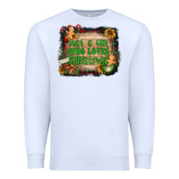 White just a girl who loves christmas Premium Sweatshirt - AdoDesignShop
