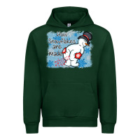Forest Green how snowflakes are made winter christmas Urban Hoodie - MaliasSmallBusiness