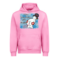 Fuchsia Pink how snowflakes are made winter christmas Urban Hoodie - MaliasSmallBusiness
