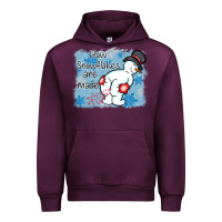 Mauve Wine how snowflakes are made winter christmas Urban Hoodie - MaliasSmallBusiness